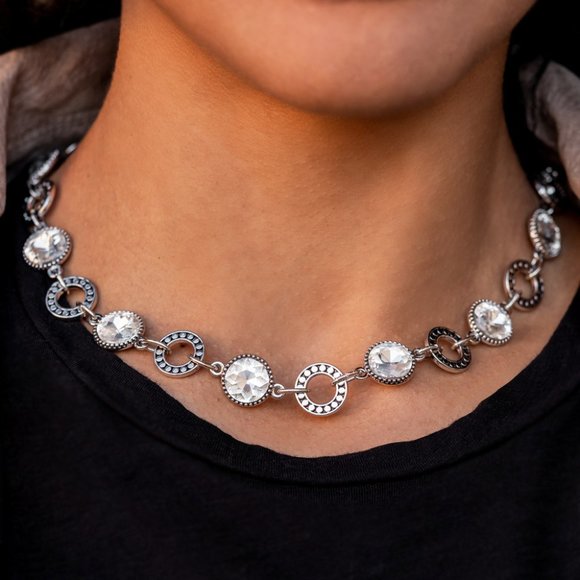 Paparazzi Rhinestone Rollout - White - Picture 2 of 2